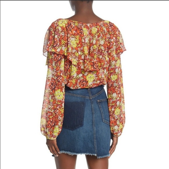 Free People Floral Bodysuit size Medium - Picture 2 of 5